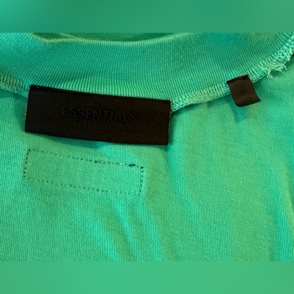 Fear of God Essentials Oversized Green T-Shirt Dress/size 8 - Picture 10 of 12